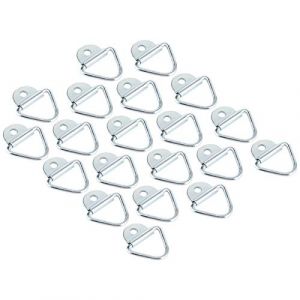 Acouto 20 Pièces Ensemble d'anneaux d'Arrimage 'Arrimage Crochets de Taquet Accessoire de Véhicule pour Fourgon Remorque Camion Force avec et Dernier en Acier Inoxydable Utilisez le Matériau pour (Moonyeu, neuf)