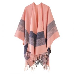 G&eacute;n&eacute;rique Poncho Ch&acirc;le Femme &Eacute;charpe Cape &Eacute;paissie El&eacute;gant Chaud Hiver Grand Taille Foulard Chaud Ouverture Cachemire d'imitation Douce Ch&acirc;le Cadeau de No&euml;l pour Femme (qieycgd, neuf)