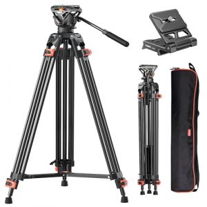 Coman Trepied Appareil Photo - Trépied Appareil Photo Stabilisateur Appareil Photo Max Load De 17.6Lb/8Kg Pivotement Flexible à 360° Et Inclinaison De +90°/-75,Compatible avec Têtes DJI 2/3,Manfrotto (COMAN PHOTO, neuf)