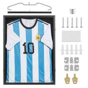 Walasis Cadre Tricot 60 x 80 cm Maillot de football Cadre : Grand Cadre objet 3D pour enfants Adultes Football Basketball T-shirt Noir (Décounion, neuf)