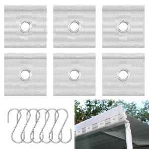 6 Pcs Passepoil Universels pour Rail de Fixation de Toit 5/6 mm – 7/8 mm, Passepoil pour Accessoires de Rail de Passepoil de 5/6 mm, 7/8 mm, Crochet D'auvent, pour Auvent,Camping Car,Tentes, Caravane (FEEPP, neuf)