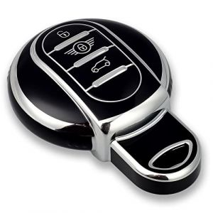 OFFCURVE Etui a Cle Voiture Coque Cl&eacute;, &Eacute;tui &agrave; Cl&eacute;s Couvre Clef Cache Clef 3/4 Boutons Apte &agrave; BMW Mini Cooper S D SD One F54 F55 F56 F57 F60 R55 R56 R57 R58 R59 Cabrio Clubman Countryman Hatch Works (OFF CURVE EUR, neuf)