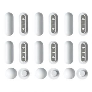 18 Pièces Tampon Universel pour Siège Toilette, Patins pour Abattant WC, Tampon Abattant WC, Réduisent Les Chocs, Pare-Chocs de Siège de Toilette pour Maison Hôtel Restaurant Le Bureau (ZHONGQIAN DE DIAN, neuf)