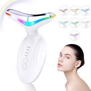 Appareil Anti Rides Massage Visage SWORCHI Appareil Massage Visage Masseur Electrique Double Menton Lifting Visage 4 Modes 7 Couleurs LED Appareil de Beaut&eacute; Raffermissement du Visage et du Cou (SWORCHI, neuf)