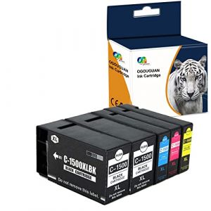 Teng&reg; 5X (2 Noir 1Cyan 1Magenta 1Jaune) PGI-1500 XL Cartouche d'encre Compatible pour Canon Maxify MB2350 MB2050 MB2300 MB2000 MB2150 MB2755 MB2155 MB2750 (Zhuhai ouguan Electronic Technology Co., Ltd, neuf)