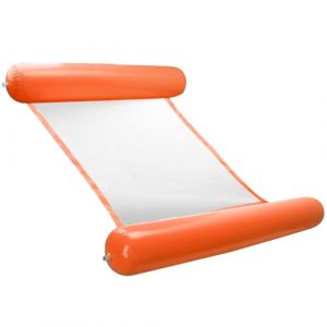 Sinwind Multi Usage Flottantes Hamac, Flotteur Gonflable Piscine 4 -en-1Flottant de inclinable Flotteur Hamac Hamac d'eau Multi-Usage Pliable Flottantes Hamac Portable Flotteur Ultral&eacute;ger (Orange) (Saisilun, neuf)