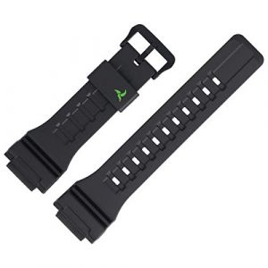 Casio Bracelet de Montre 27mm Plastique Noir STL-S100H (MARBURGER, neuf)