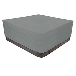 Housse De Protection Carrée Imperméable En Tissu Oxford 420D Pour Spa Extérieur,Bache Pour Bain À Remous Carrée De Jardin, Imperméable, Anti-poussière Et Résistante Aux UV-Gray Gris||240x240x85cm (shangmaodian(Livraison rapide en 7 à 14 jours), neuf)