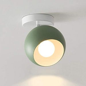 Mengjay Suspension Éclairage Luminaire En Métal Edison Lampe Plafonnier E27 Style Moderne Industriel Lampe Abat-jour de Plafond pour Salon Cuisine Chambre Restaurant Café Repas Boutique,Vert (Mengjay, neuf)