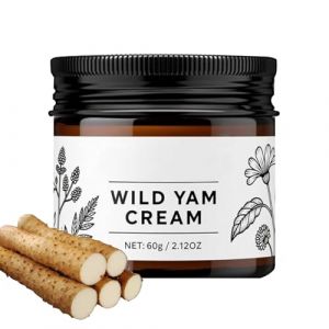 Cr&egrave;me L'igname Sauvages L'&eacute;quilibre Hormonal, 60g Cr&egrave;me Visage Bio Naturelle L'igname, Cr&egrave;mes Hydratantes Corps L'ignames Enrichies Vitamines, Lotion L'ignames Sauvages L'&eacute;quilibre, Pour Types Peau (huangkebaihuo, neuf)
