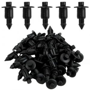 COYUN 50 Pi&egrave;ces Rivet en Plastique 6mm V&eacute;lo Car&eacute;nage Garniture Panneau Fixations Pinces, Clips de Fixation, Rivet Plastique, Clips de Fixation Voiture, Clips de Car&eacute;nage pour Yamaha, Kawasaki, Suzuki (HLWA RETAILS LTD UKSTORE, neuf)
