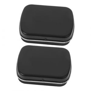 Didiseaon 2 pi&egrave;ces Palette Aquarelle Portable Mini avec Couvercle Bo&icirc;te M&eacute;tallique et Facile &agrave; Nettoyer pour Rangement Vernis &agrave; Ongles et Peinture Organiseur Compact pour Artistes et Voyage (Merkowski, neuf)