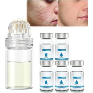 Système de micro-perfusion pour les lèvres, système pour le visage, système facial avec sérum, rouleau de microfléchettes à l'acide hyaluronique Pockmarksheal, sérum (JIANQIANGXUEXI, neuf)