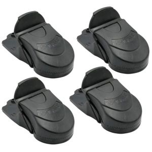 TERRE JARDIN - Piege a Souris, Lot de 4 - Tapette à Souris en Plastique - Piège à Souris Efficace - Attrape Souris, Solide et Hygiénique (Outillage de Saint Etienne, neuf)