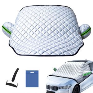 Générique Couverture Pare Brise Voiture pour Fiat Punto 176 176C 188 Classic 3dr/5dr/3d/5d 1993-2010, Housse Brise Hiver Anti Givre Neige Glace UV Pluie Pare-Brise Avant Voitur, Argent (gaoxiaoxia, neuf)