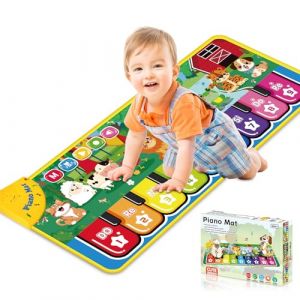 GLOSKIN Tapis de Danse, Tapis Musical Bébé, Piano Enfant,Jouet D'initiation Musical pour Enfants, Jeu de Piano Simulé, d'anniversaire pour Les Enfants (GLOBAL SKIN & BEAUTY S.R.L., neuf)