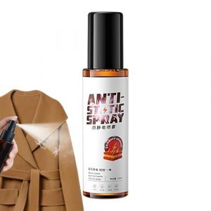Spray antistatique &ndash; 100 ml, rafra&icirc;chit instantan&eacute;ment les tissus, &eacute;vite les peluches | Protection antistatique pour v&ecirc;tements sans friction, dissolvant d'&eacute;lectricit&eacute; pour v&ecirc;tements, tissus en coton &agrave; (yuewant, neuf)