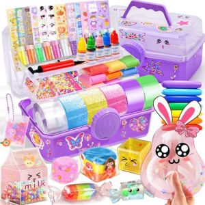 vamei Nano Tape Bubbles Kits de Loisir Creatif Enfant avec Nano Magic Tape, Clay Argile, Perles, Autocollants et Kawaii Accessoires Activités Manuelles Cadeau Anniversaire pour Enfants Filles Garçons (Toylink EU, neuf)