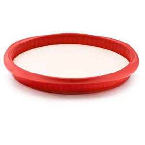 L&eacute;ku&eacute; Tarte D&eacute;montable Rouge, Moule 28 cm (?? TOM PRESS, neuf)