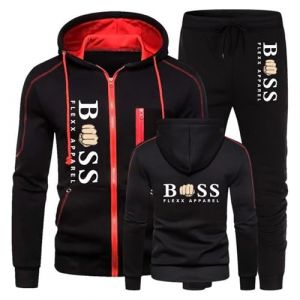 Surv&ecirc;tement Homme &agrave; Capuche Ensemble Jogging Homme 2 Pi&egrave;ces Sweat Zipp&eacute; Hoodies et Pantalon Jogging Manches Longues Combinaison de Sport pour Gym &Eacute;l&eacute;gant pour Gym Running Loisirs (KwiBea, neuf)