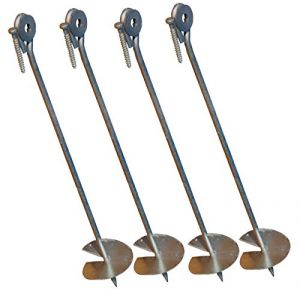 Tiktaktoo d'ancrage au Sol pour Poteau de balan&ccedil;oire Ensemble de 4 (super-spielen, neuf)