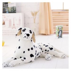 TOPLITHE Peluche Chien Dalmatien, Chien Dalmatien Réaliste Animaux en Peluche Mignon Simulation Chiot Jouet en Peluche for Enfants Garçons Et Filles(Lying Down,70CM/28IN) (KHEPRIECOM, neuf)