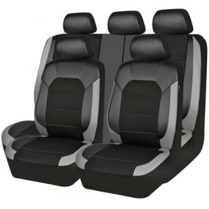 Yssayzp Housse Siege Voiture pour Citroen Berlingo/Bx/C1/C2/C3/C3 Picasso/C4 Picasso/C4, Imperméable Cuir Respirant Antidérapant Protege Siege, Facile à Nettoyer, Accessoire Voiture,Grey (DUDUONOA15, neuf)