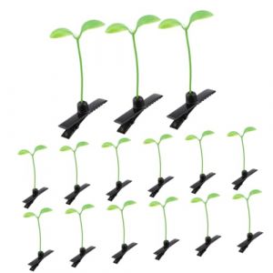 CALLARON 60 Pièces épingle à cheveux enfants de haricots pince à cheveux à de soja barrettes bobby brun pince à cheveux feuille de plante clips de pousse pour les cheveux Métal (Raindrops On Roof, neuf)