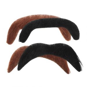 Ipetboom 4pi&egrave;ces Fausse Barbe Et Moustache R&eacute;aliste Pour F&ecirc;te Fausse Barbe Pour Homme Costume De Mascarade Moustache R&eacute;aliste Pour Cosplay (hikarish, neuf)