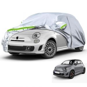 Couvercle De Voiture Remplacement du Garage Complet pour 2007-2022 Fiat 500 500C 500E Abarth 500, Couvercles De Voiture Compl&egrave;te Cover Tarpaulin &eacute;t&eacute; Hiver Garage &agrave; Poussi&egrave;re &eacute;tanch&eacute; (occasiond, neuf)