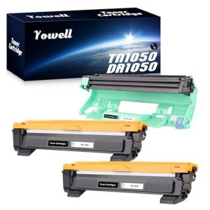Yowell TN1050 Toner DR1050 Compatible avec Brother TN-1050 DR1050 pour DCP-1610W DCP-1612W DCP-1510 DCP-1512 MFC-1810 MFC-1910W HL-1110 HL-1112 HL-1210W HL-1212W (Lot de 3) (YOYYowell, neuf)