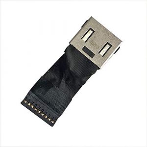 Gintai Prise Connecteur de Charge DC Power Jack DC Dock DC Port Câble Alimentation pour Lenovo Thinkpad P50 P51 P52 P53 P15 Gen 1 T15G Gen 1 BP500 DC30100SN00 DC30100PJ00 (GinTaiCompany, neuf)