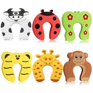 JUGUTA 6 Pi&egrave;ces Bloc-Porte Anti Pincement, Butoirs De Porte En Mousse, Bloque Porte S&eacute;curit&eacute; B&eacute;b&eacute;, Protection De Pince De Doigt Pour Porte Et Fen&ecirc;tre, Protection Doigt Enfant Securite (ROXYROX FASHION, neuf)