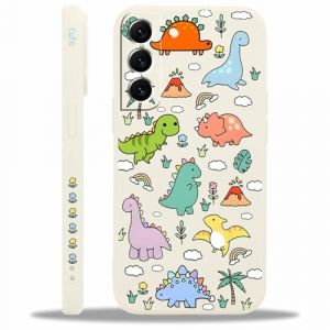 Yoedge Coque pour Samsung Galaxy S21 / S30 5G, Aesthetic Anime Dinosaur Motif Fleur Clouds Design &Eacute;tui pour Femmes Fille, Souple Silicone Y2K Housse Cover Case pour Samsung S21 / S30 5G 6,2",Bleu (Lei Xiao, neuf)