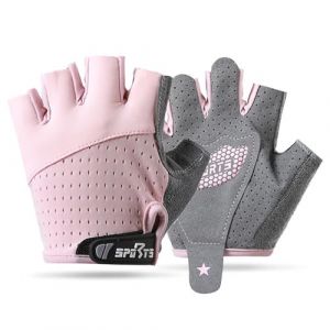 FYting Gants de Sport,Gant Moto Enfant,Mitaine Enfant,Paume de Protection Confortable et Respirant, AntidéRapant pour Le Patinage sur Glace, VéLos,Scooters,Cours DéDucation Physique(Rose,M) (WcxFLY, neuf)