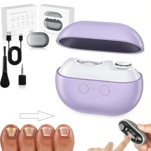 Coupe Ongle Electrique Pour Pied, 3 En 1 Coupe Ongles &eacute;Lectrique Portable Pour Ongles &Eacute;pais Et Sensibles, Coupe Automatique Indolore Et S&ucirc;re, Lame De Haute Pr&eacute;cision, Polissage Au Nano-Verre (Violet) (JiaPanJing, neuf)