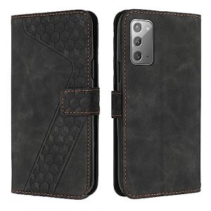 YIRRANZD Coque pour Samsung Galaxy Note 20 5G, Étui Housse Protection en Cuir PU [Pochette de Portefeuille] [Magnétique], Antichoc Etui à Rabat pour Samsung Note 20 5G (Noir) (YIRRANZD, neuf)