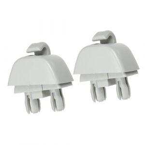 A ABSOPRO Clip de pare-soleil de voiture en plastique Crochet de pare-soleil Clip de retenue de pare-soleil pour Volkswagen Gris (Lot de 2) (Pasopro, neuf)