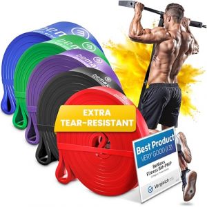 Elastique Musculation Traction Fitness + Guide Exercices, Assist Barre Fixe, Pull Up Bar Dip Bandes de Résistance | Gym Equipment: Muscu Tubes Bands Heavy Calisthenics Gymnastique Sport, Femme Homme (PL|Concepts, neuf)