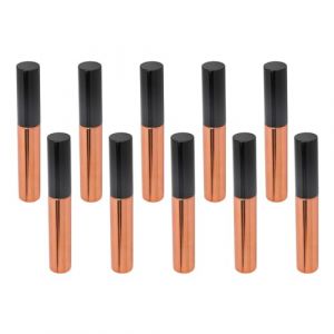 Generic Bouteille de R&eacute;cipient &agrave; la Cr&egrave;me de Cils, 10pcs Tube de Mascara en or Rose Noir Ultra Fine T&ecirc;te de Brosse Bricolage Compact avec Bague (Ongoion, neuf)