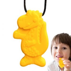 Colliers sensoriels &agrave; m&acirc;cher | Jouets &agrave; m&acirc;cher en silicone pour | Collier &agrave; mordre moteur | Anneau de dentition portable | Aide &agrave; la dentition s&ucirc;re | Collier &agrave; m&acirc;cher durable pour (tisent, neuf)