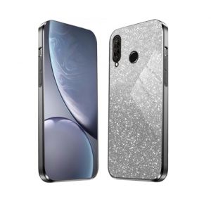 HAOYE Coque pour Huawei P30 Lite, Étui Antichoc Cadre Galvanisé Protecteur en TPU Résistant Aux Chocs Housse avec Brillant Autocollant. Noir (Haoyes, neuf)