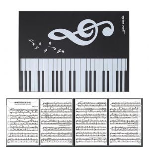 OUDQFCJ Porte-partition Pliable, Classeur à 6 Volets pour Partitions, Chemise Chorale avec Pochettes Transparentes, Pochette de Concert et de Musique pour Musiciens et Choristes (A4) (Mapico, neuf)