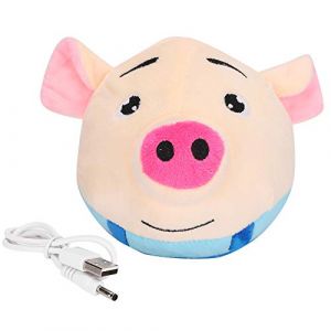 Balle À Sauter pour Animaux Domestiques, USB, Cochon De Dessin Animé Interactif, Balle De Poupée, Jouet, Interaction Électrique, Chant, Cochon Sauteur Mignon, Automatique (Sautant) (Aeuyweu, neuf)