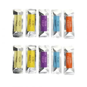 Lot de 10 recharges pour désodorisant pour grille d'aération de voiture, diffuseur d'huile de voiture, bâtons d'arômes avec parfums pour grille d'aération de voiture (LineFoforME, neuf)