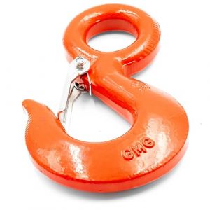 ALFA LOGISTIK Crochet de Levage avec &OElig;illet 1000kg Capacit&eacute; de Charge - Crochet de S&eacute;curit&eacute; Galvanis&eacute; - Crochets de Levage - Crochet avec &OElig;illet Fixe - Crochet Forestier pour Cha&icirc;ne Foresti&egrave;re (Alfa Logistik GbR, neuf)