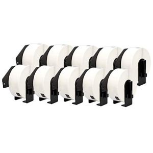 10x DK-11201 29 x 90 mm Compatibles &Eacute;tiquettes d'adressage standard (400 &Eacute;tiquettes par Rouleau) pour Brother P-Touch QL-1110NWB QL-1100 QL-1060N QL-500 QL-570 QL-700 QL-710W QL-800 QL-810W QL-820NWB (Printing Saver, neuf)