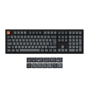 Keychron K10 Max Clavier M&eacute;canique sans Fil Personnalis&eacute;, 2,4 GHz/Bluetooth/Cable Connection QMK Programmable, Lumi&egrave;re RGB Hot-Swap Marron Switch Batterie 4000mAh pour Mac/Windows/Linux-FR Layout (Keychron FR, neuf)