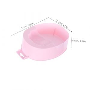 Ipetboom Bassine Rectangulaire pour Ongles Rose Bol Trempage Ongles pour Retrait Vernis et Soin Manucure Adapté Salon et Usage Domestique (KinRoZ, neuf)