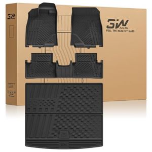 3W Tapis de Sol 4 Pi&egrave;ces pour Peugeot 3008 III 2024-2025 (Non pour &Eacute;lectrique/EV), Facile &agrave; Nettoyer, Toutes Saisons en Thorex&trade; Antid&eacute;rapant Imperm&eacute;able, Tapis Coffre Voiture pour 3008 Phase 3 (Sunshine-City, neuf)